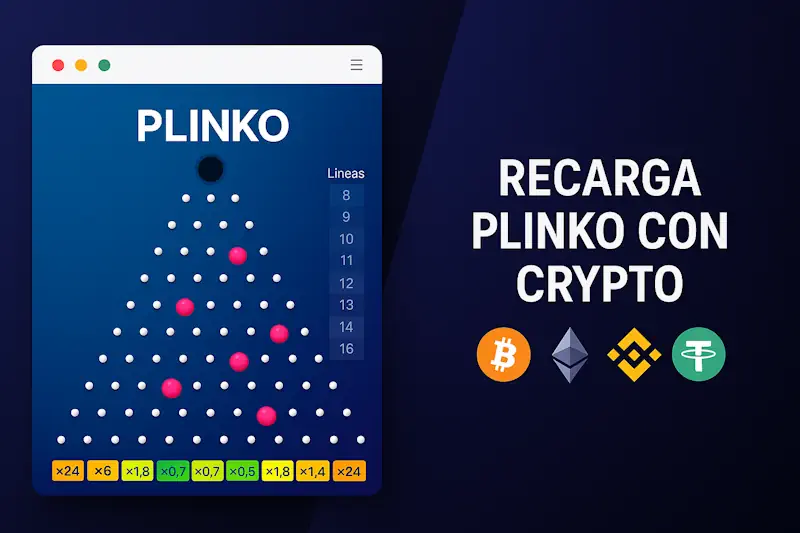 Recarga Plinko con crypto